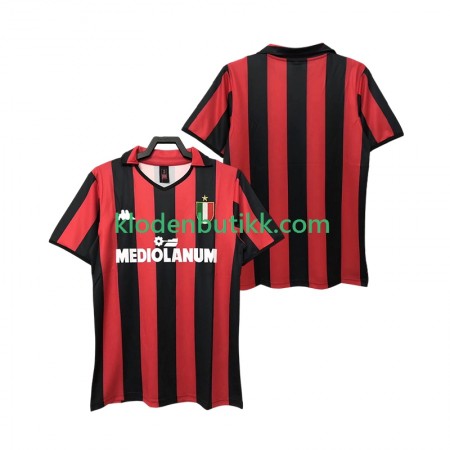 AC Milan 1989 Retro Hjemme Fotballdrakt 1988 Kortermet